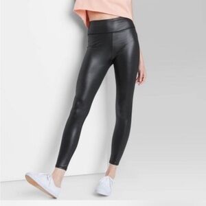 Wild Fable Shiny Black Leggings